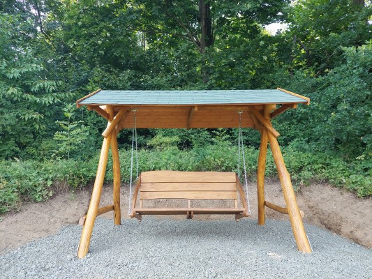 Houpačka nabízející výhled na Jeseník