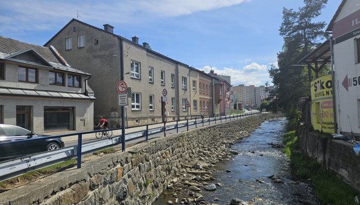 Ulice Fučíkova (obnova po povodních)