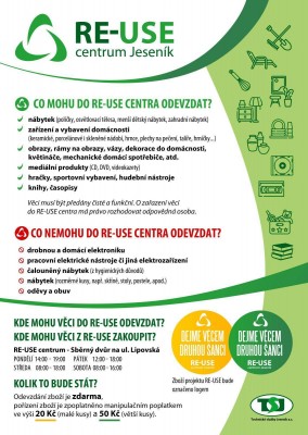 leták Re-USE centrum