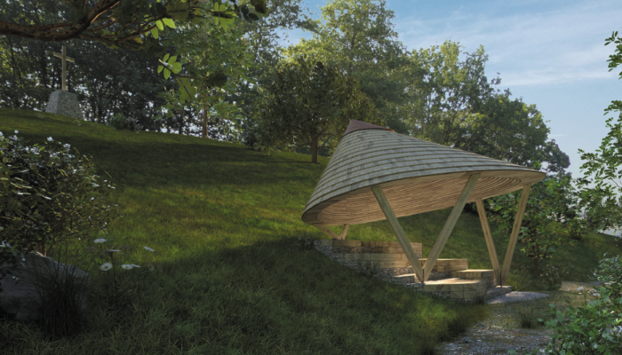 Nové vyhlídkové místo s odpočívadlem na Předním vršku