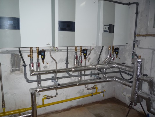 Výměna kotle v Divadle Petra Bezruče