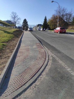 Chodník ul. Dukelská - nový stav