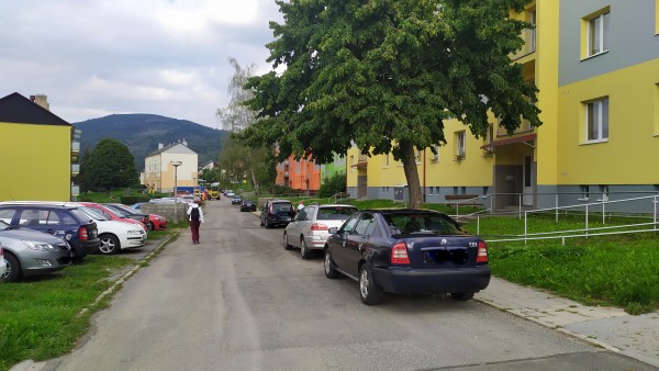 Ulice Klicperova před rekonstrukcí