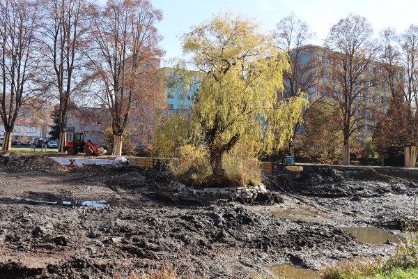 Stavební práce v rámci revitalizace lokality