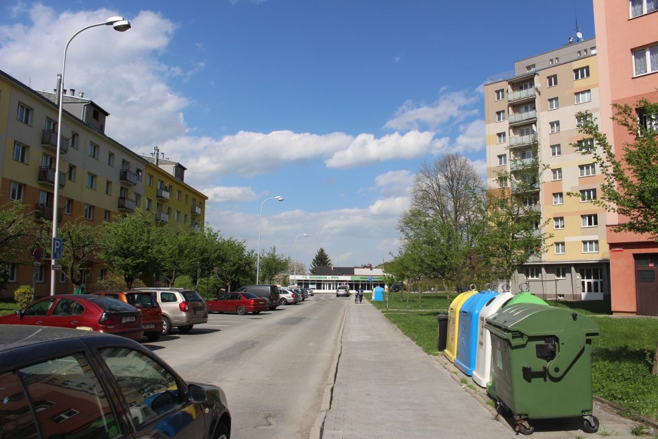 Ul. Zeyerova - stav před revitalizací