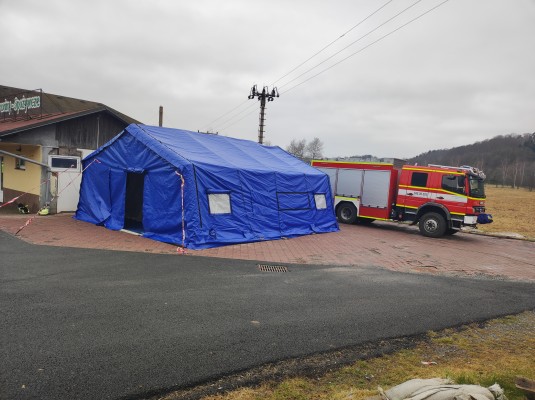 Nafukovací stan pro SDH Jeseník
